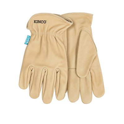 KINCO LLC, Kinco Hydroflector Men's Indoor/Outdoor Premium Grain Driver Gloves Tan M 1 pair