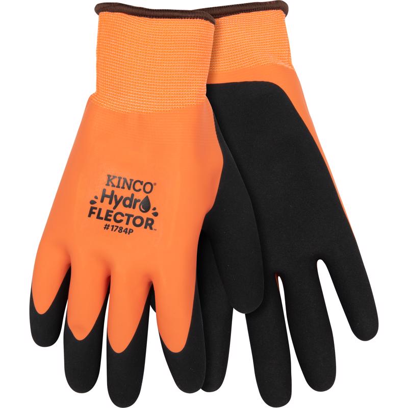 KINCO LLC, Kinco Hydroflector Men's Waterproof Gloves Black/Orange L 1 pair