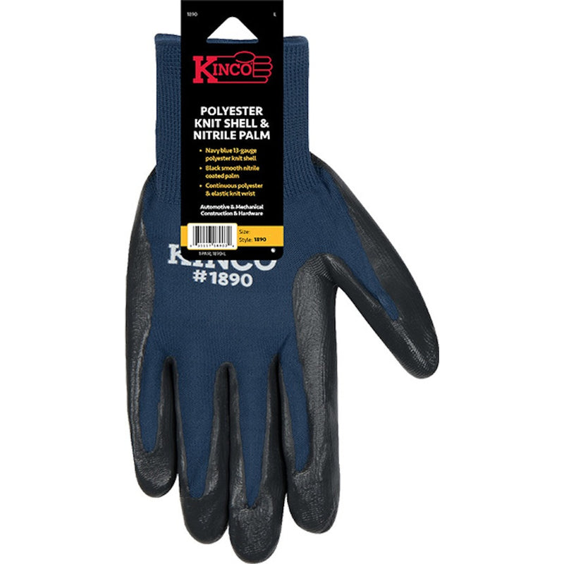 KINCO LLC, Kinco Men's Indoor/Outdoor Gloves Navy M 1 pair