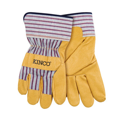 KINCO LLC, Kinco Men's Indoor/Outdoor Palm Gloves Yellow M 1 pair