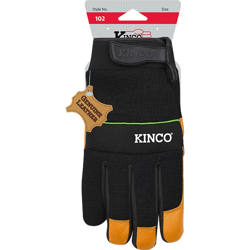 KINCO LLC, Kinco Premium Men's Indoor/Outdoor Hybrid Driver Gloves Black/Orange L 1 pair