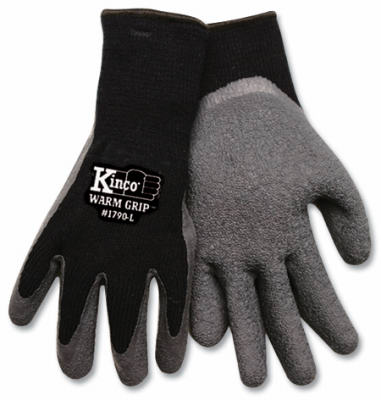 KINCO LLC, Kinco Warm Grip L Latex Coated Thermal Black Dipped Gloves