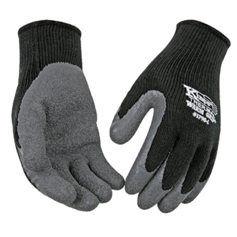 KINCO LLC, Kinco Warm Grip L Latex Coated Thermal Black Dipped Gloves