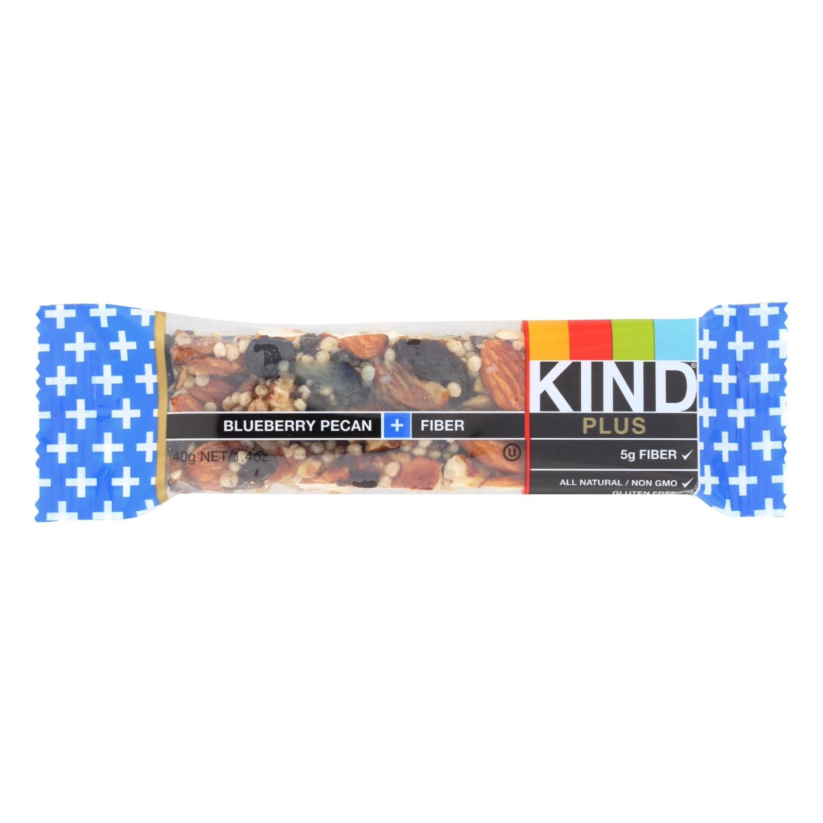 Kind, Kind Bar - Blueberry Pecan Plus Fiber - Case of 12 - 1.4 oz (Pack of 12)