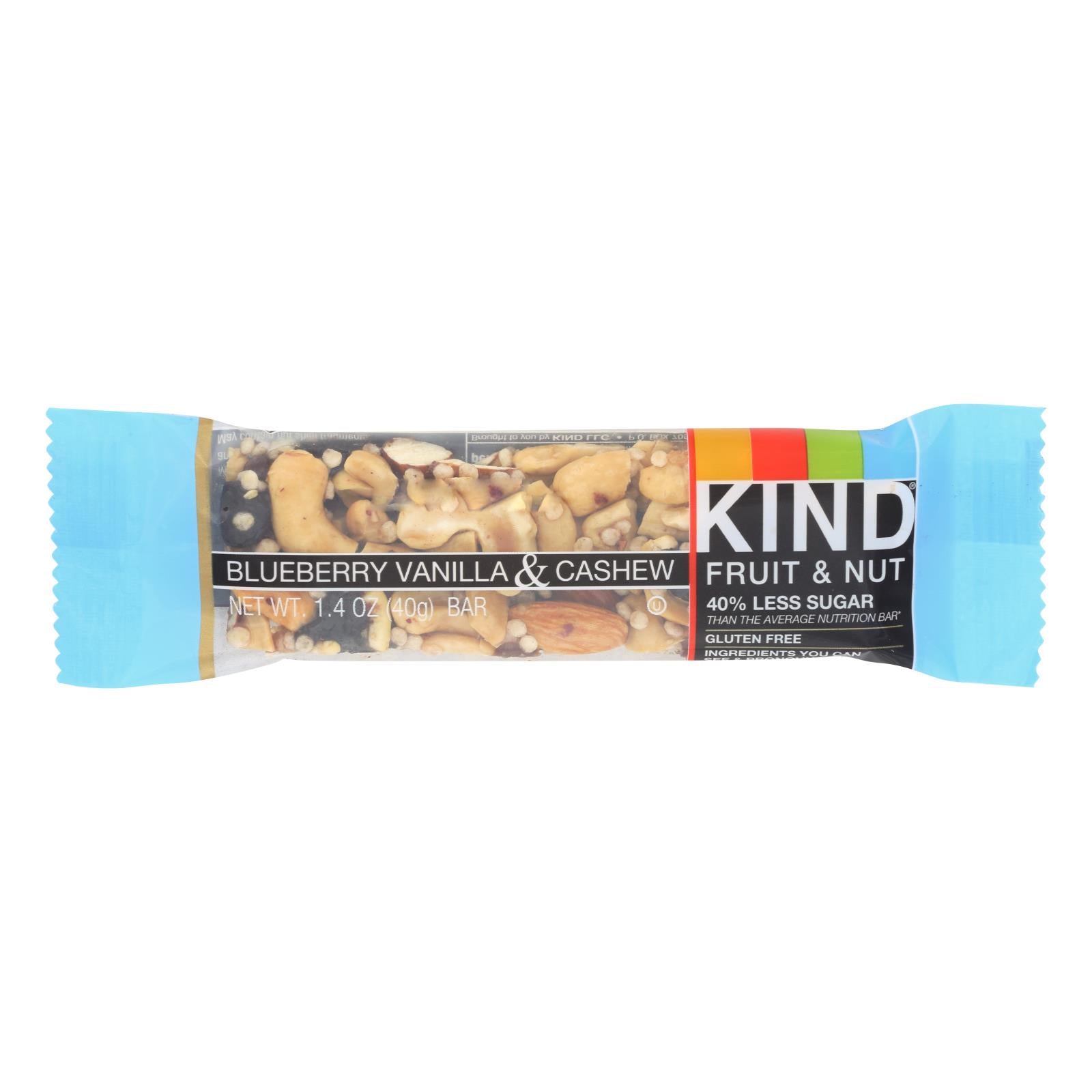 Kind, Kind Bar - Blueberry Vanilla and Cashew - 1.4 oz Bars - Case of 12 (Pack of 12)