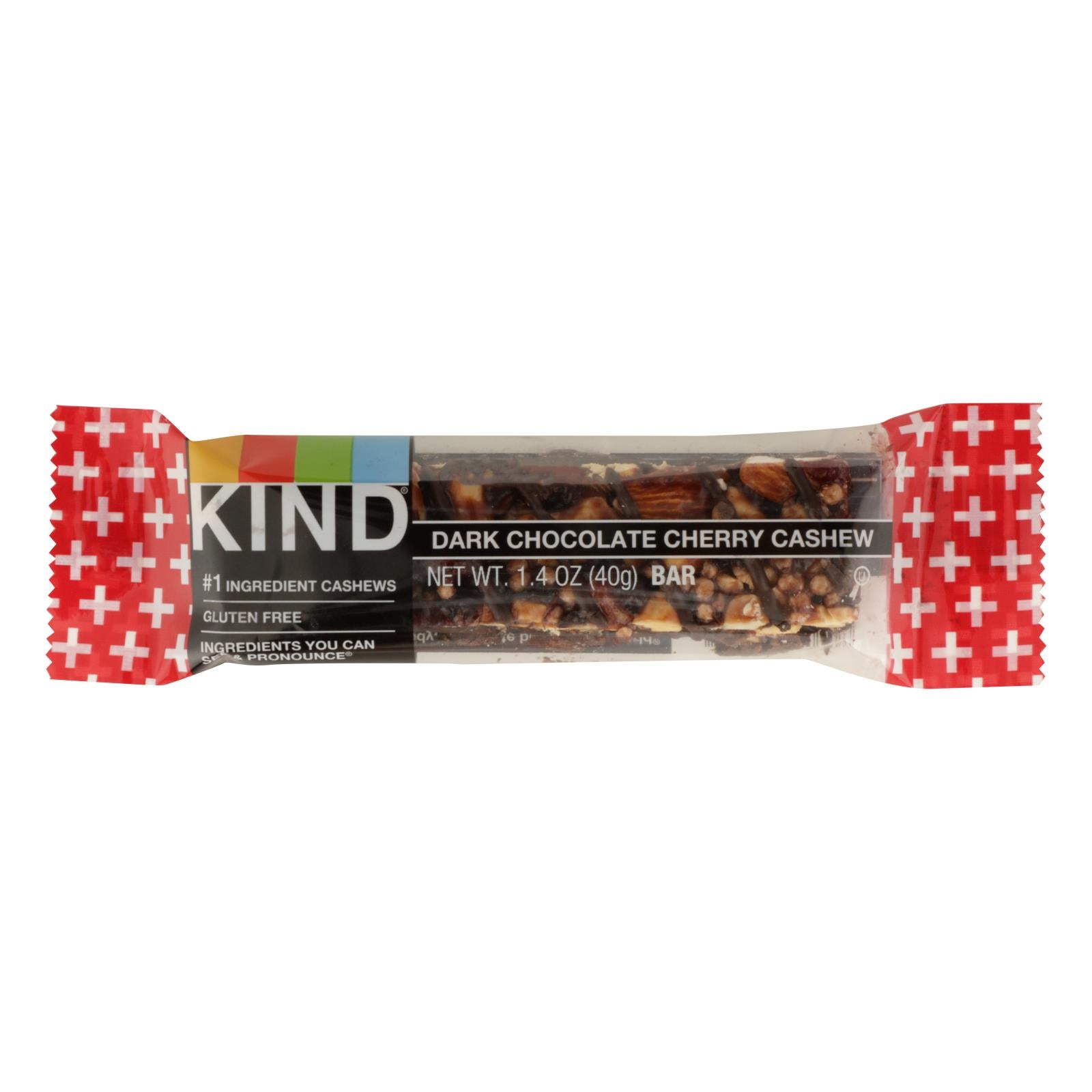 Kind, Kind Bar - Dark Chocolate Cherry Cashew Plus Anti-Oxidants- Case of 12 - 1.4 oz (Pack of 12)