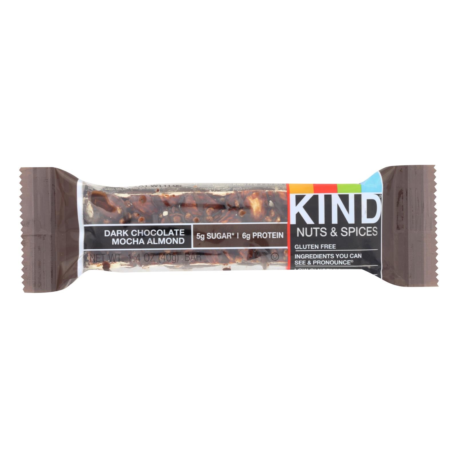 Kind, Kind Bar - Dark Chocolate Mocha Almond - 1.4 oz Bars - Case of 12 (Pack of 12)