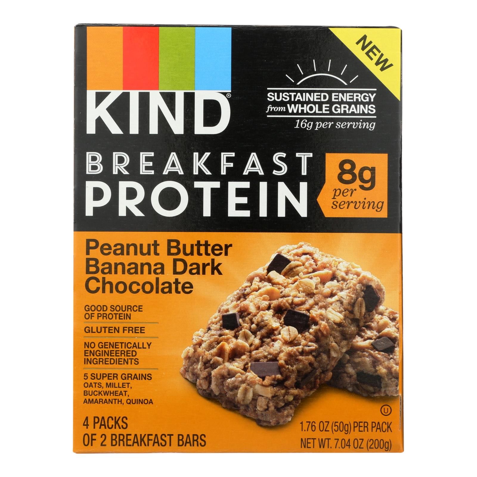 Kind, Kind - Bar Peanut Butter Ban Dark Chocolate - Case of 8 - 4/1.76OZ (Pack of 8)