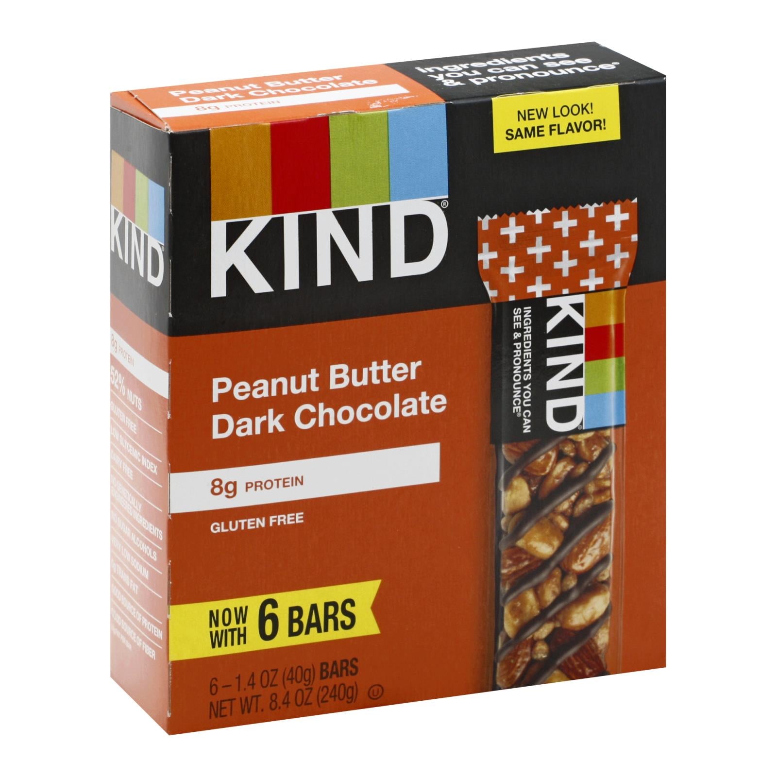 Kind, Kind - Bar Peanut Butter Dark Chocolate - Case of 10 - 6/1.4 OZ