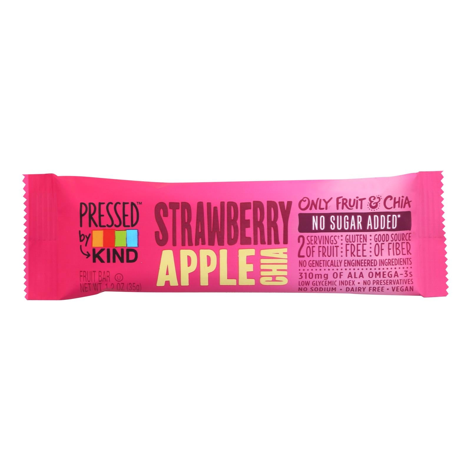 Kind, Kind Fruit Bar - Strawberry Apple Chia - Case of 12 - 1.2 oz (Pack of 12)