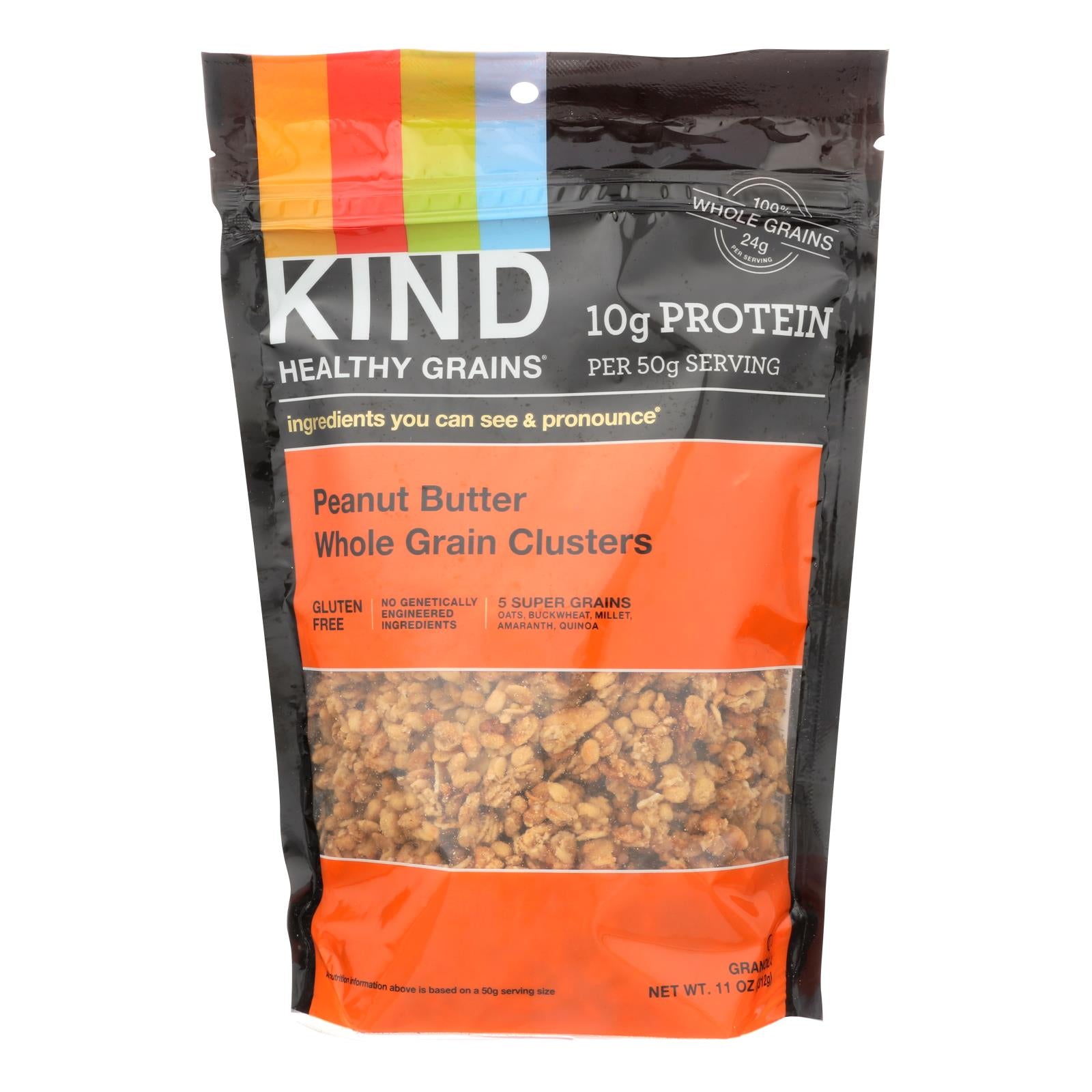 Kind, Kind Healthy Grains Peanut Butter Whole Grain Clusters - 11 oz - Case of 6 (Pack of 6)