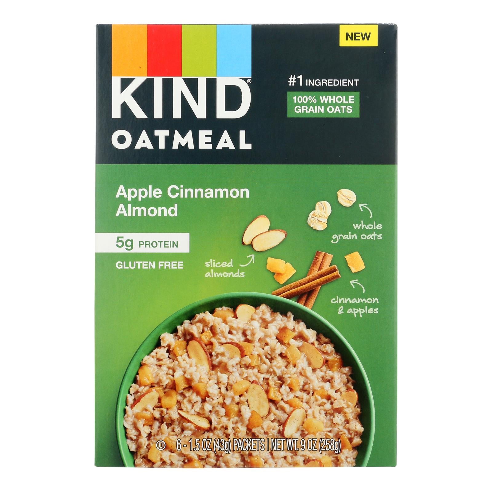 Kind, Kind - Oatmeal Apple Cinnamon Almond - Case of 5 - 6 CT (Pack of 5)