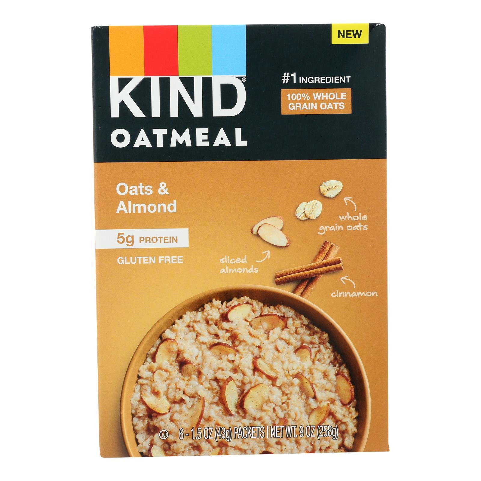 Kind, Kind - Oatmeal Oats and Almond - Case of 5 - 6 CT (Pack of 5)