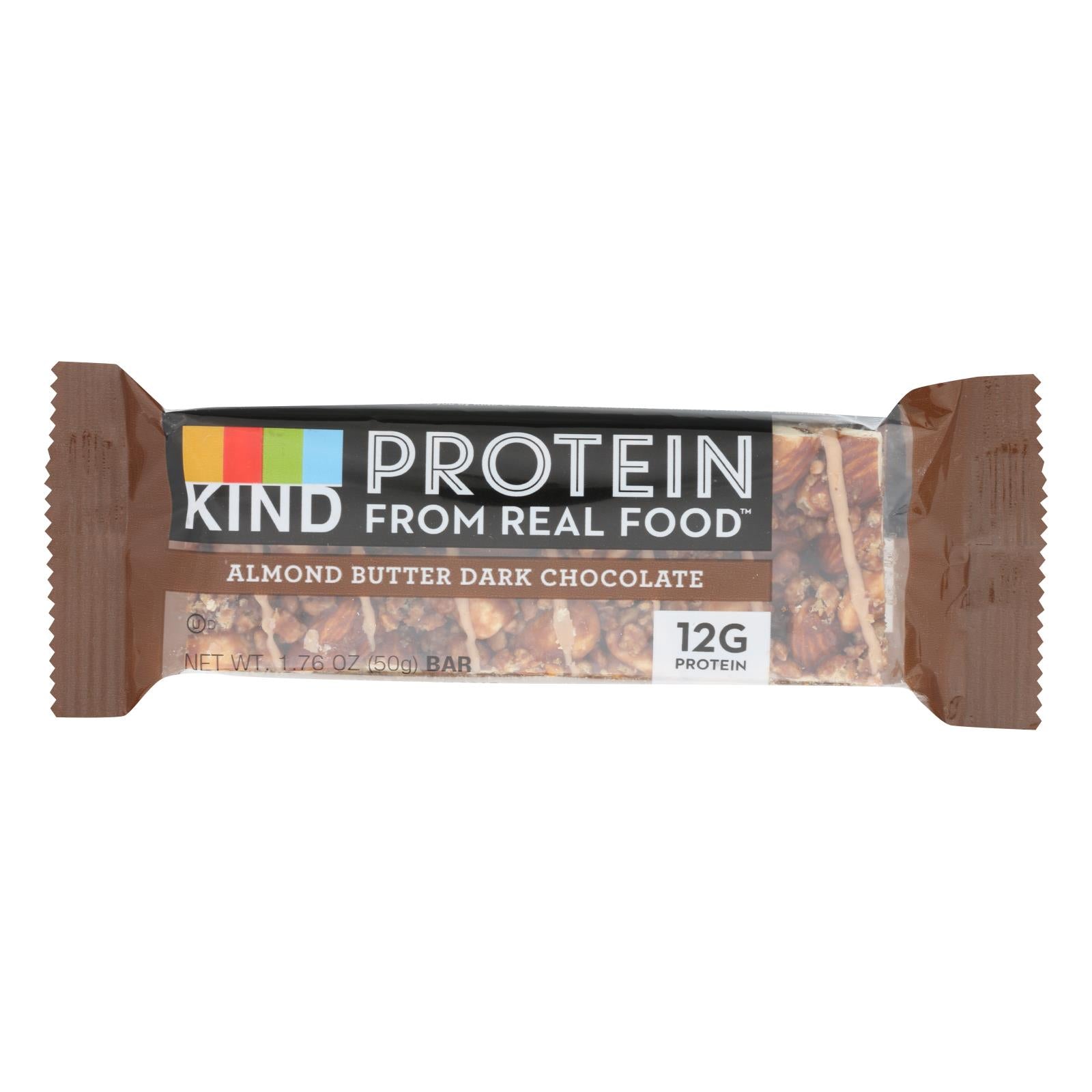 Kind, Kind - Protn Bar Almond Butter Dark Chocolate - Case of 12 - 1.76 OZ (Pack of 12)