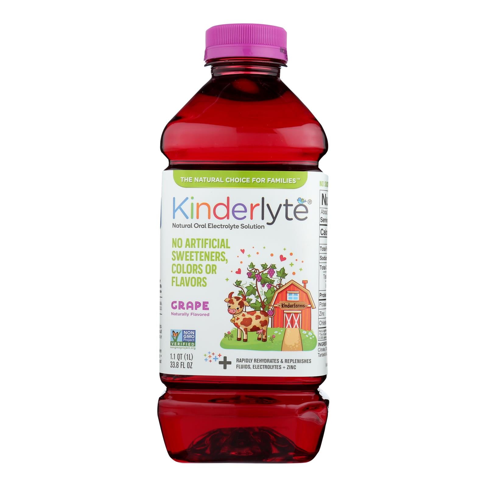 Kinderlyte, Kinderlyte - Kinderlyte Grape - Case of 6 - 33.8 FZ (Pack of 6)