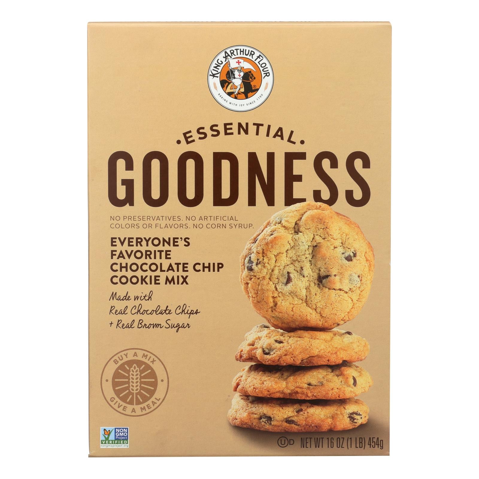 King Arthur, King Arthur Cookie Mix - Everyone's Favorite Chocolate Chip - Case of 6 - 16 oz (Pack of 6)