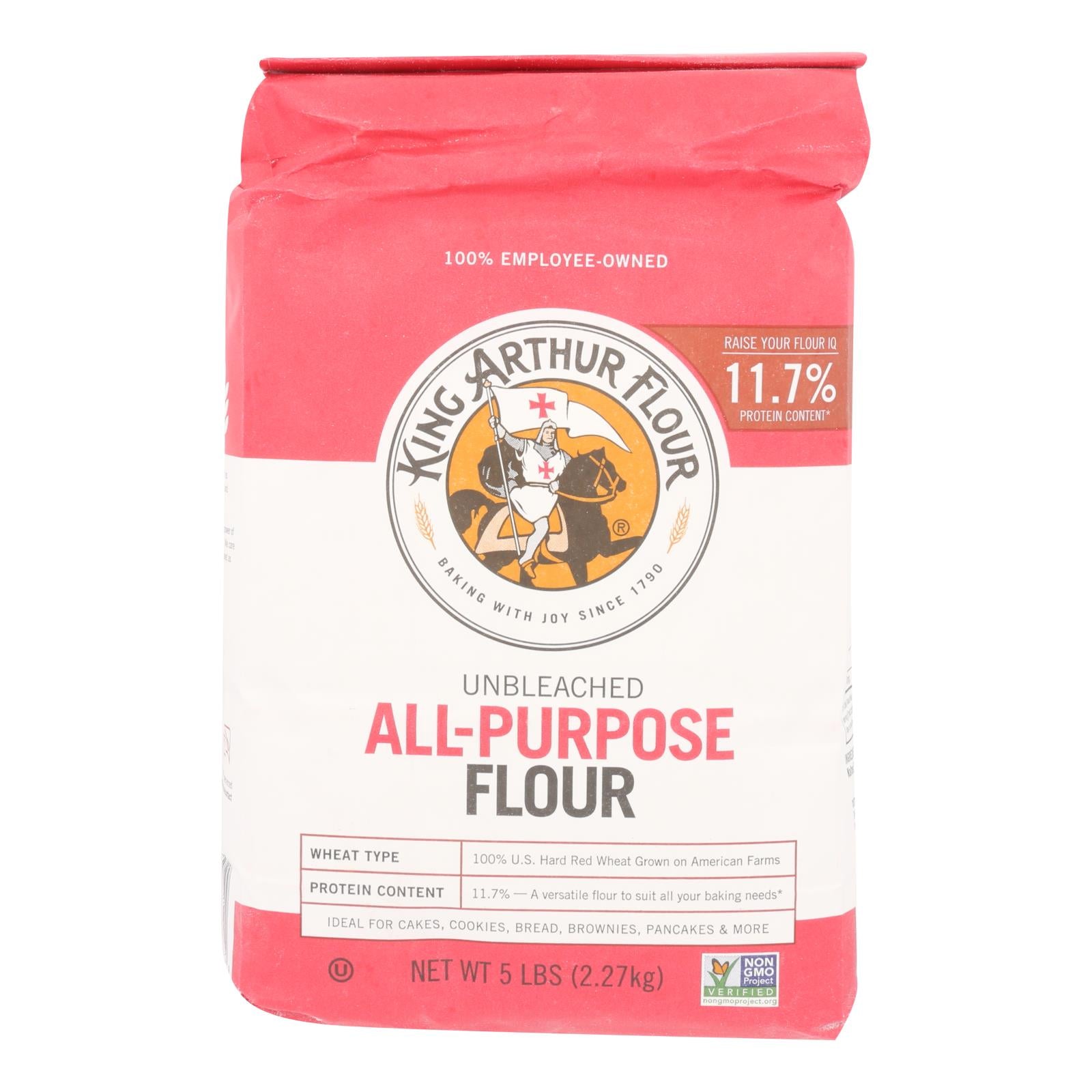 King Arthur, King Arthur Unbleached Flour - Case of 8 - 5 (Pack of 8)