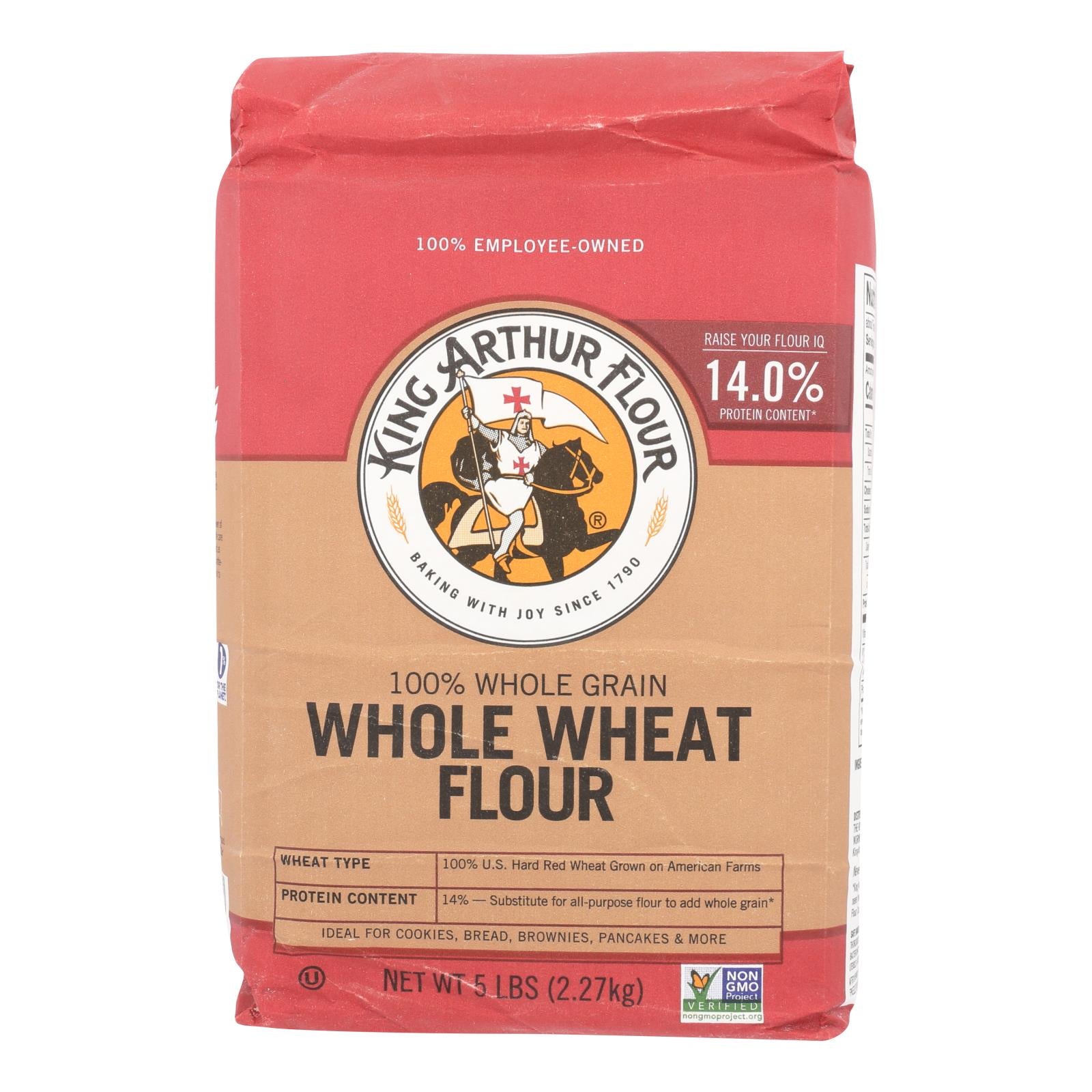 King Arthur, King Arthur Whole Wheat - Case of 8 - 5 (Pack of 8)