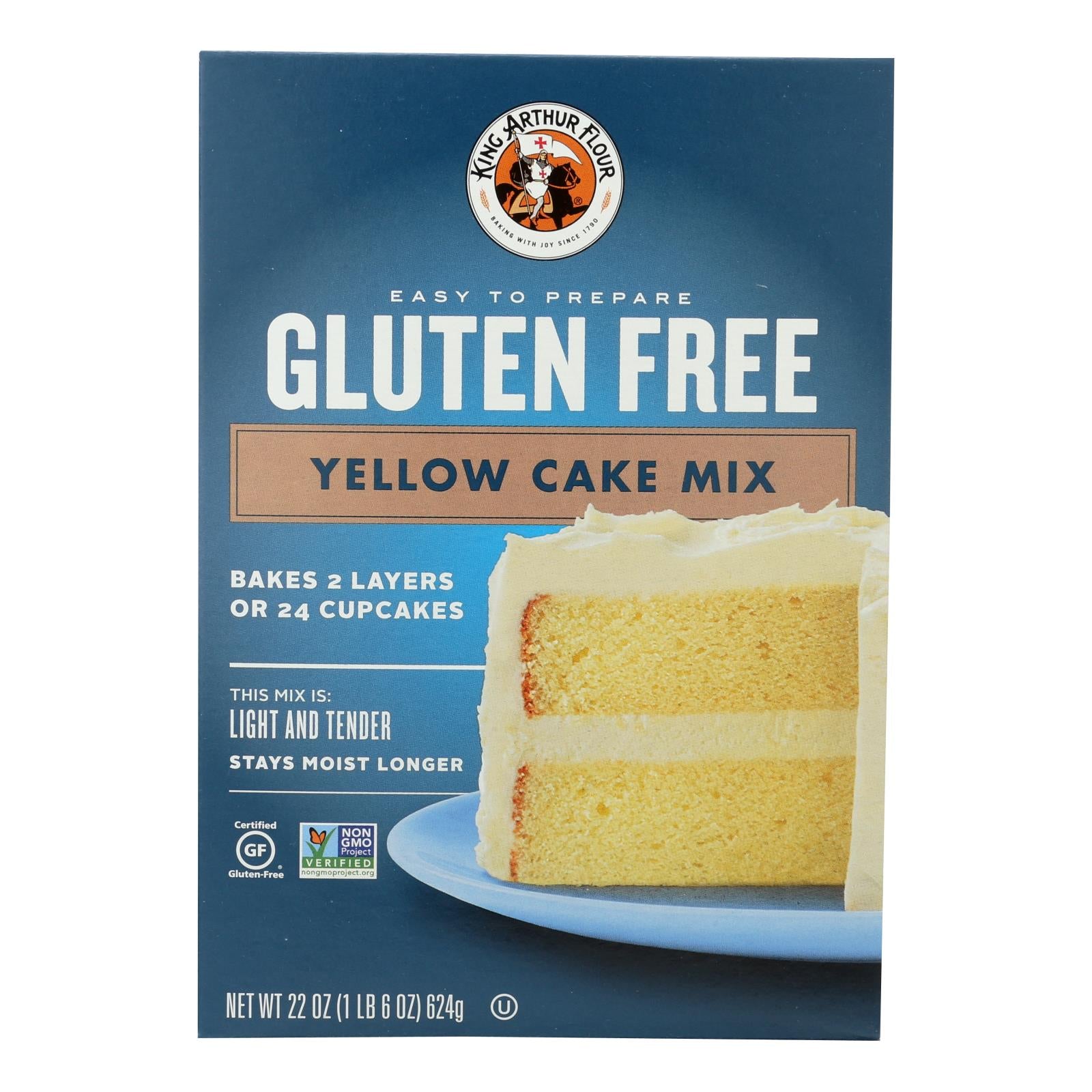 King Arthur, King Arthur Yellow Cake Mix - Case of 6 - 22 oz. (Pack of 6)