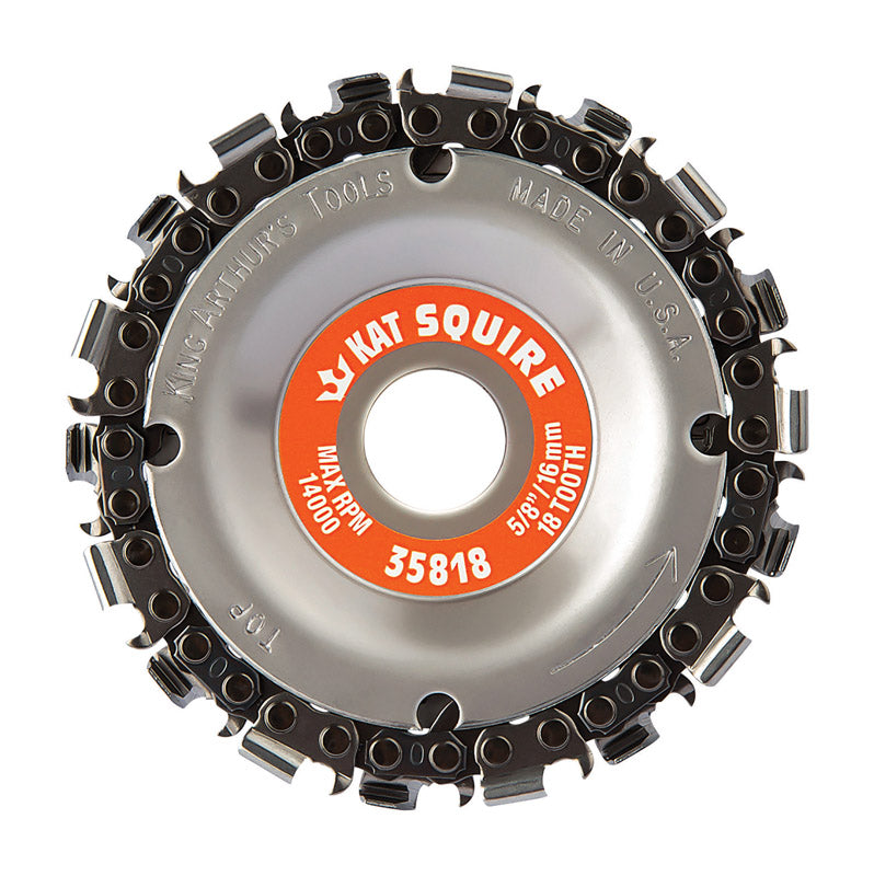 KING ARTHURS TOOLS, King Arthur's Tools 4 in. D X 5/8 in. Steel Chain Saw Type Cutting Wheel 18 teeth 1 pk