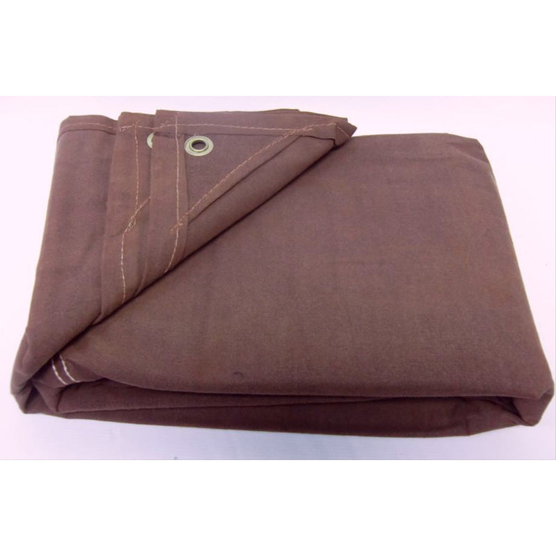 GOSPORT MANUFACTURING CO, King Tarpaulin 8 ft. W X 10 ft. L Heavy Duty Canvas Tarpaulin Brown