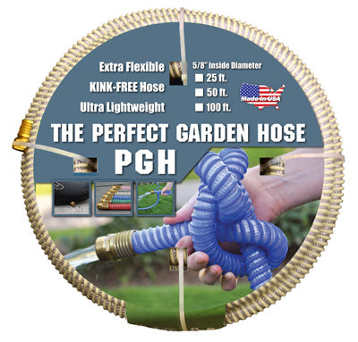 TUFF GUARD, Kink-Proof Garden Hose, Extra Flexible, Ultra Lightweight, Beige, 5/8-In. x 50-Ft.