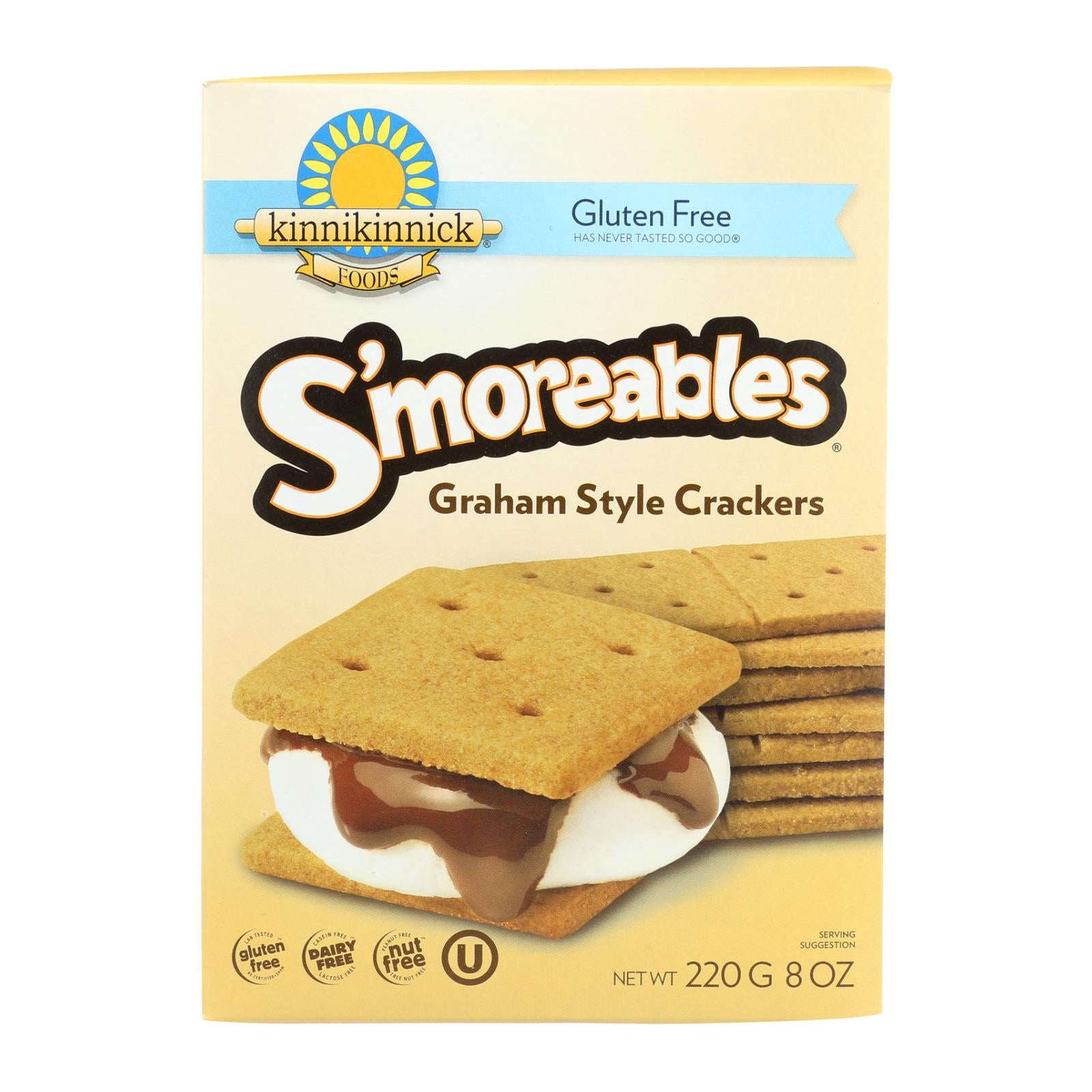 Kinnikinnick, Kinnikinnick Graham Style Crackers - Case of 6 - 8 oz. (Pack of 6)