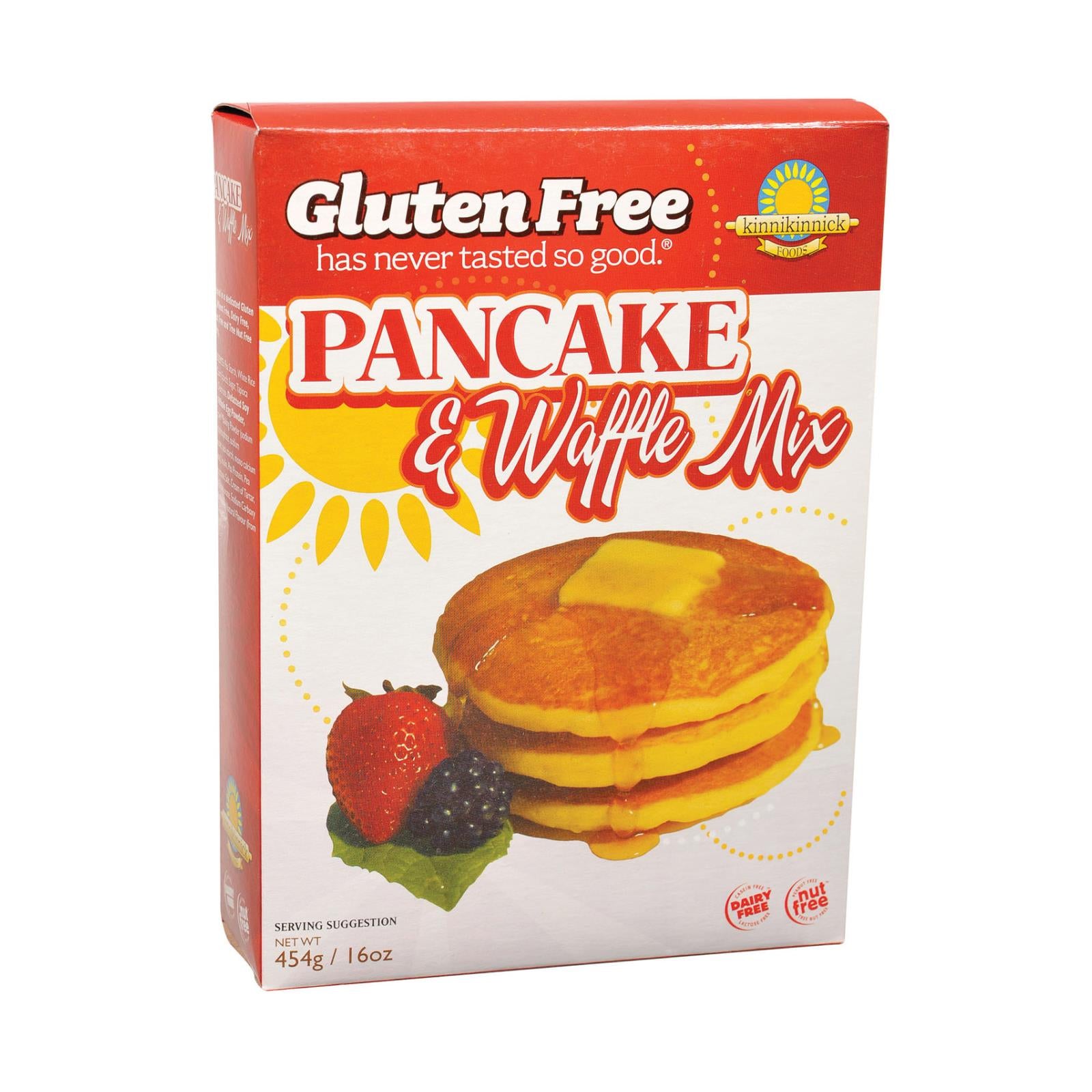 Kinnikinnick, Kinnikinnick Pancake & Waffle Mix -Gluten Free - Case of 6 - 16 oz (Pack of 6)