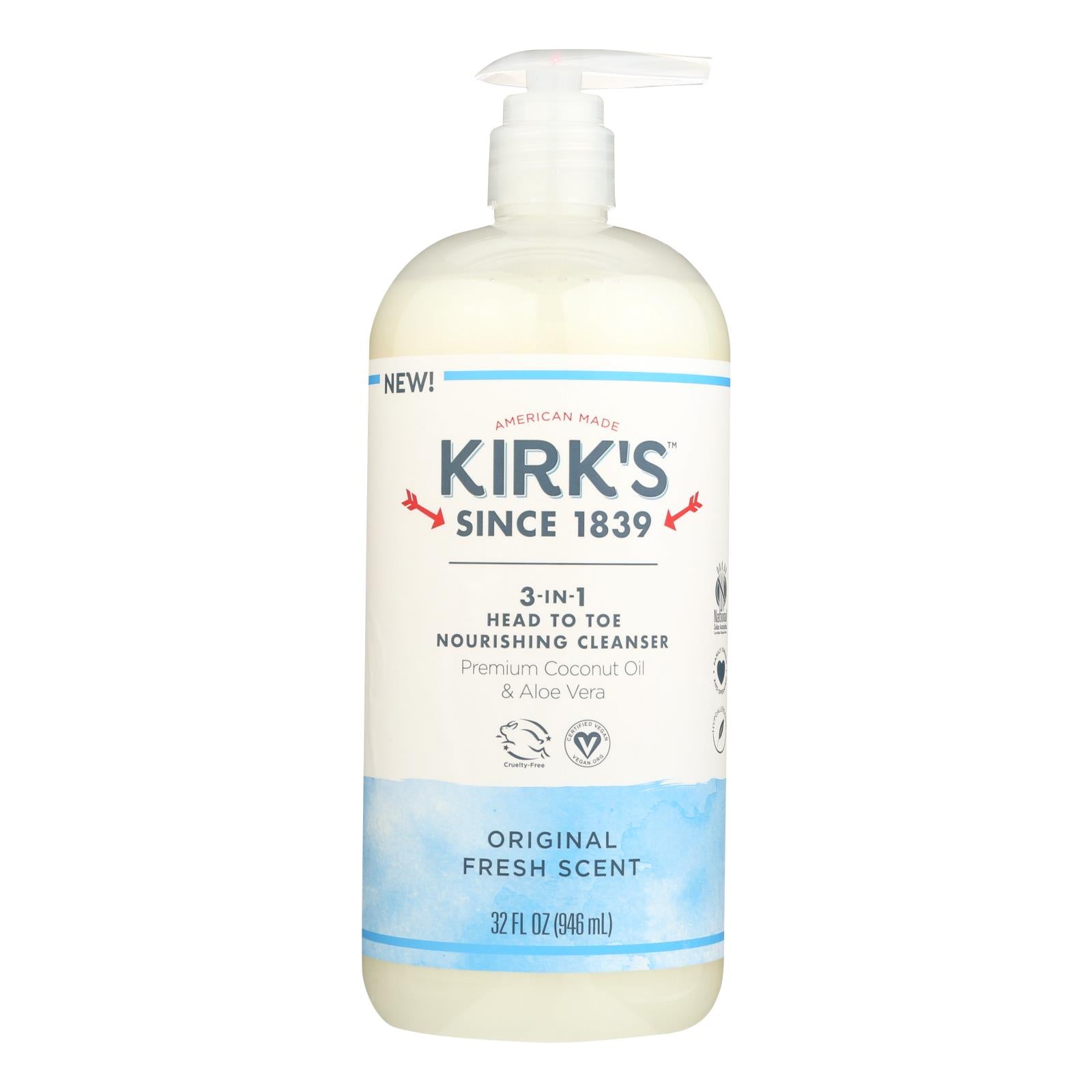 Kirk'S Natural, Kirk's Natural - 3-in-1 Cleanser Originl Frsh - 32 FZ