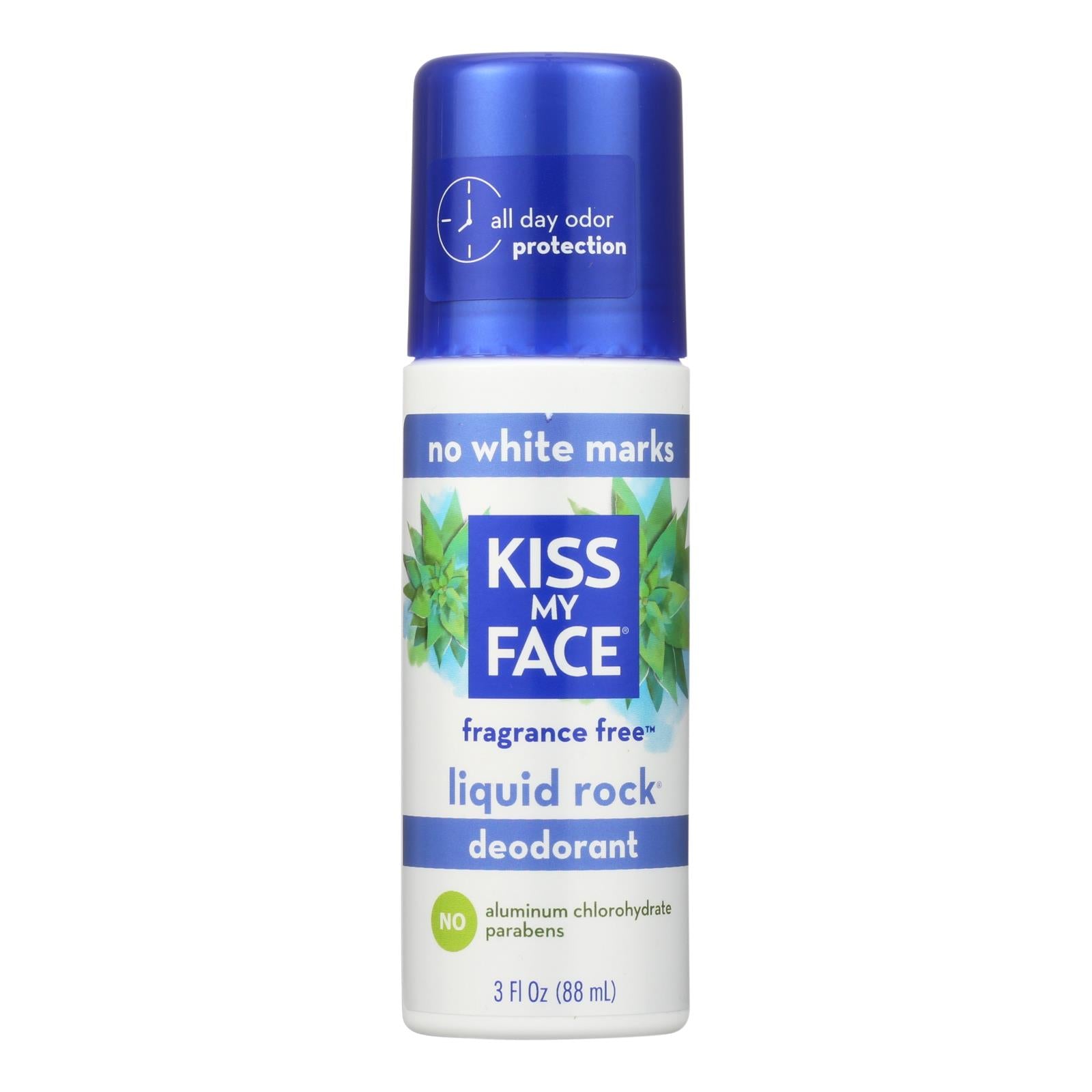 Kiss My Face, Kiss My Face Deodorant Liquid Rock Roll-On Fragrance Free - 3 fl oz