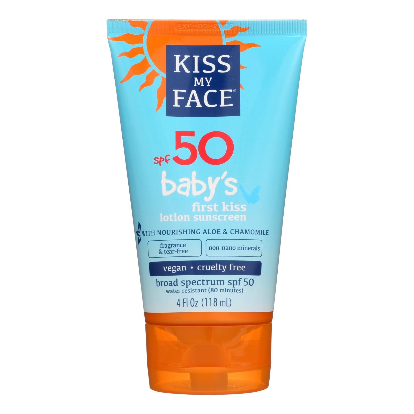 Kiss My Face, Kiss My Face Sunscreen - Mineral - Lotion - Babys First Kiss - SPF 50 - 4 oz