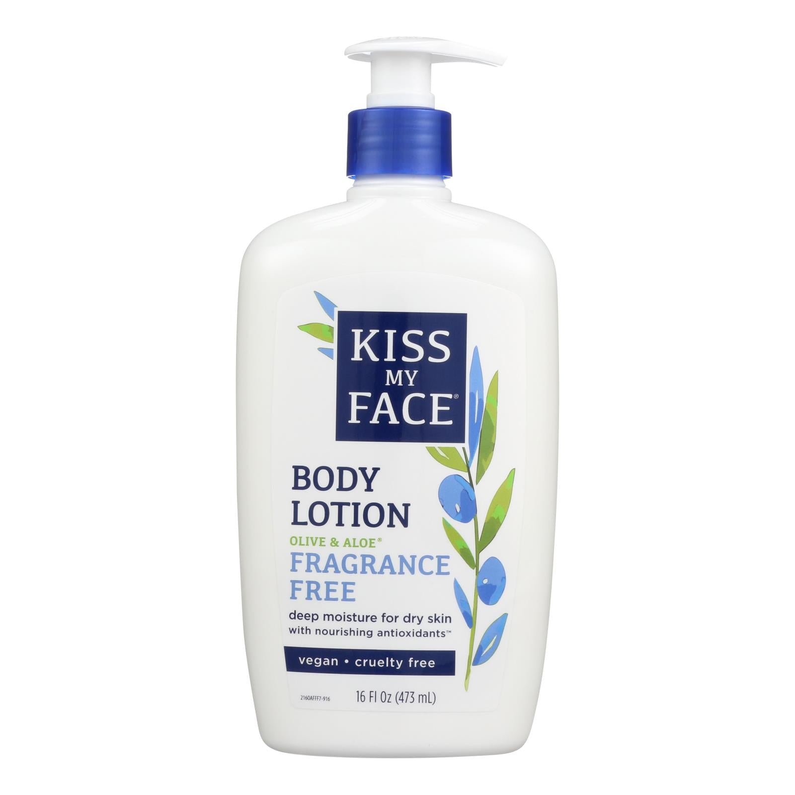 Kiss My Face, Kiss My Face Ultra Moisturizer Olive and Aloe Fragrance Free - 16 fl oz