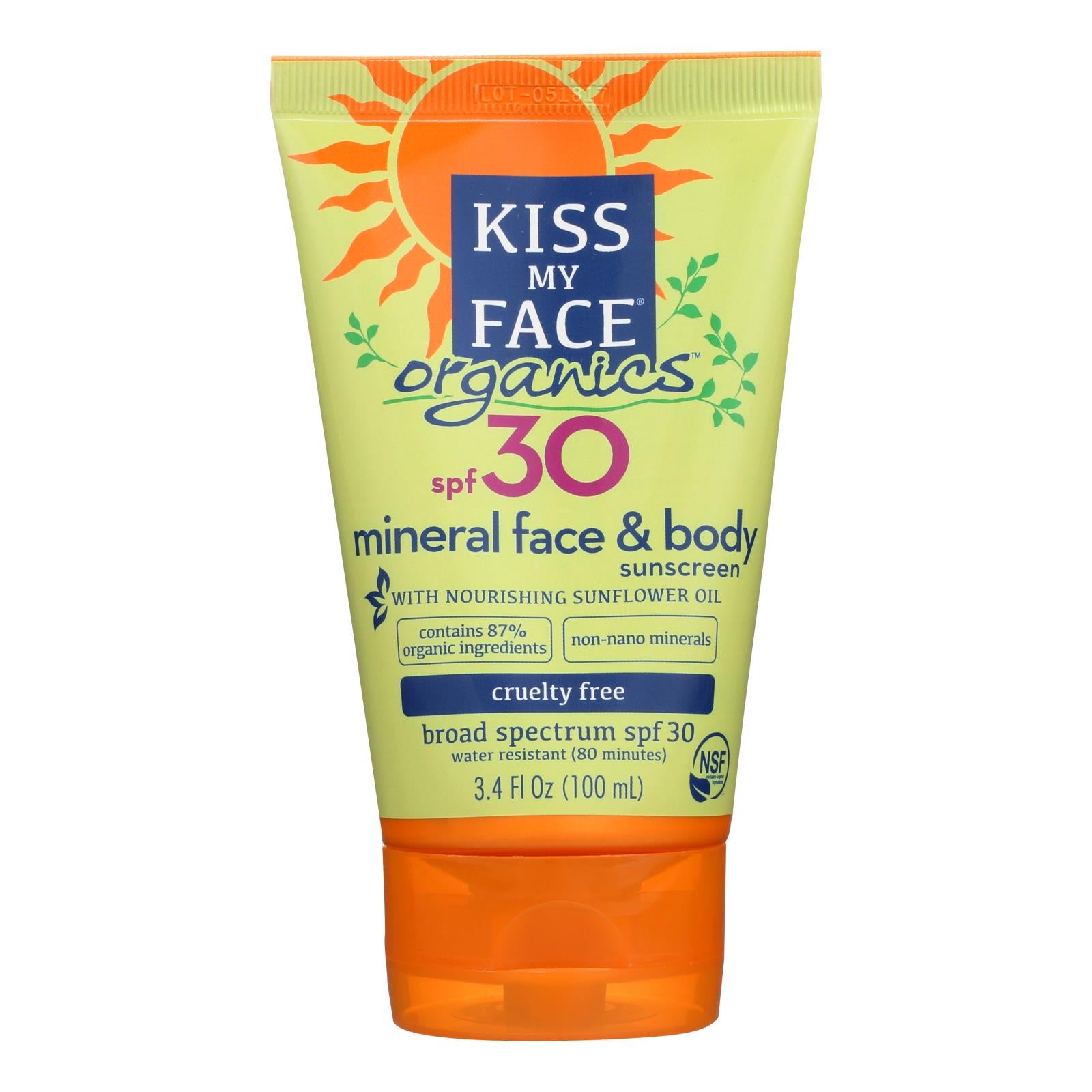 Kiss My Face, Kiss My Face and Body Mineral - 3.4 Fl oz.