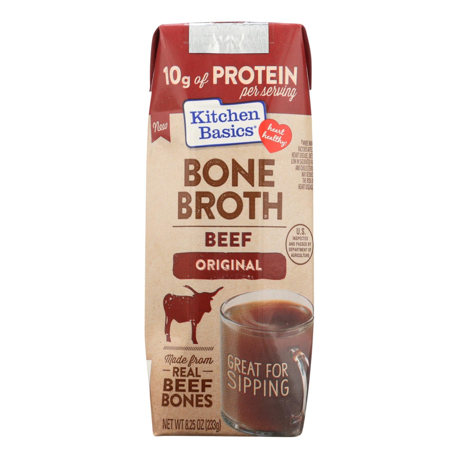 Kitchen Basics, Kitchen Basics Beef Bone Broth - Case of 12 - 8.25 FZ (Pack of 12)