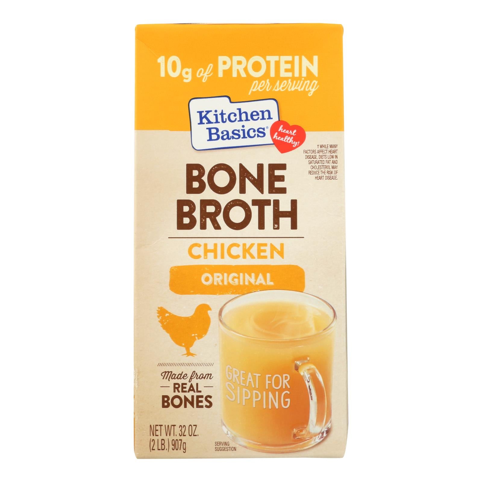 Kitchen Basics, Kitchen Basics Bone Broth Chicken - Case of 12 - 32 FZ (Pack of 12)