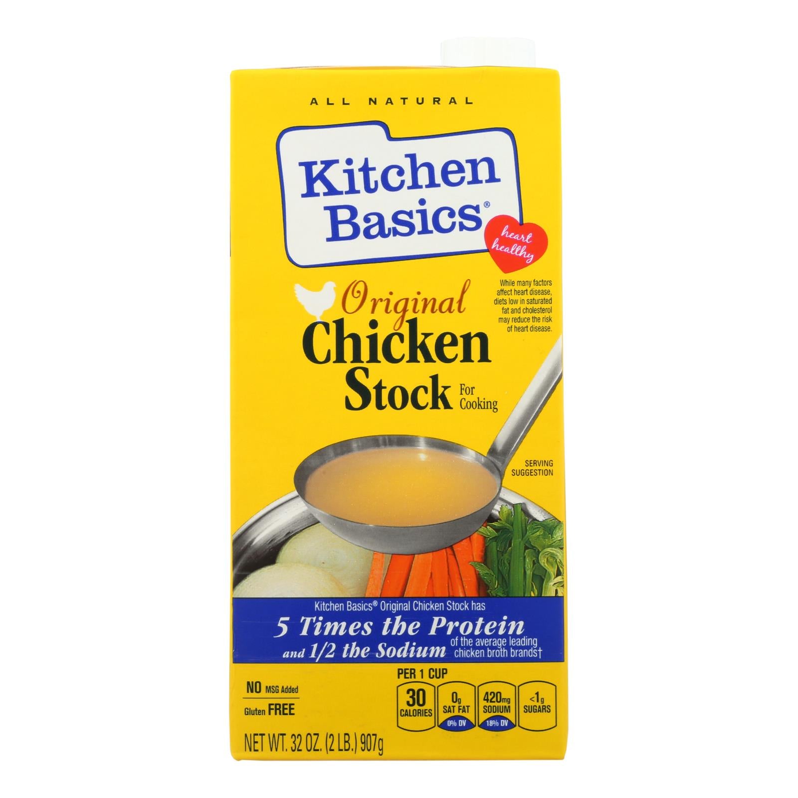 Kitchen Basics, Kitchen Basics Chicken Stock - Case of 12 - 32 Fl oz. (Pack of 12)