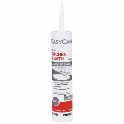 Dap Global Inc, Kitchen & Bath Latex Adhesive Caulk, White, 10.1-oz. (Pack of 12)