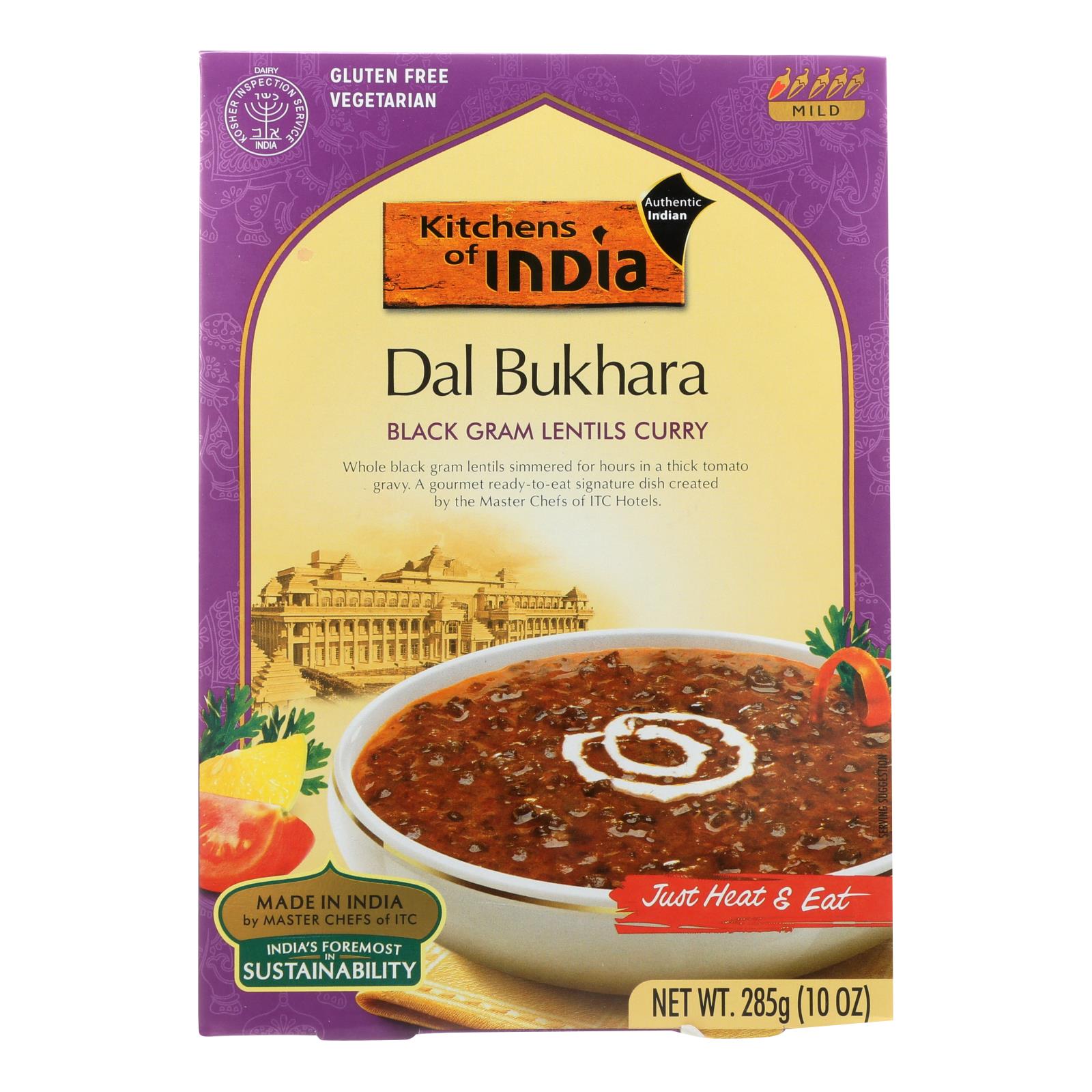 Kitchens Of India, Kitchen Of India Dinner - Black Gram Lentils Curry - Dal Bukhara - 10 oz - case of 6