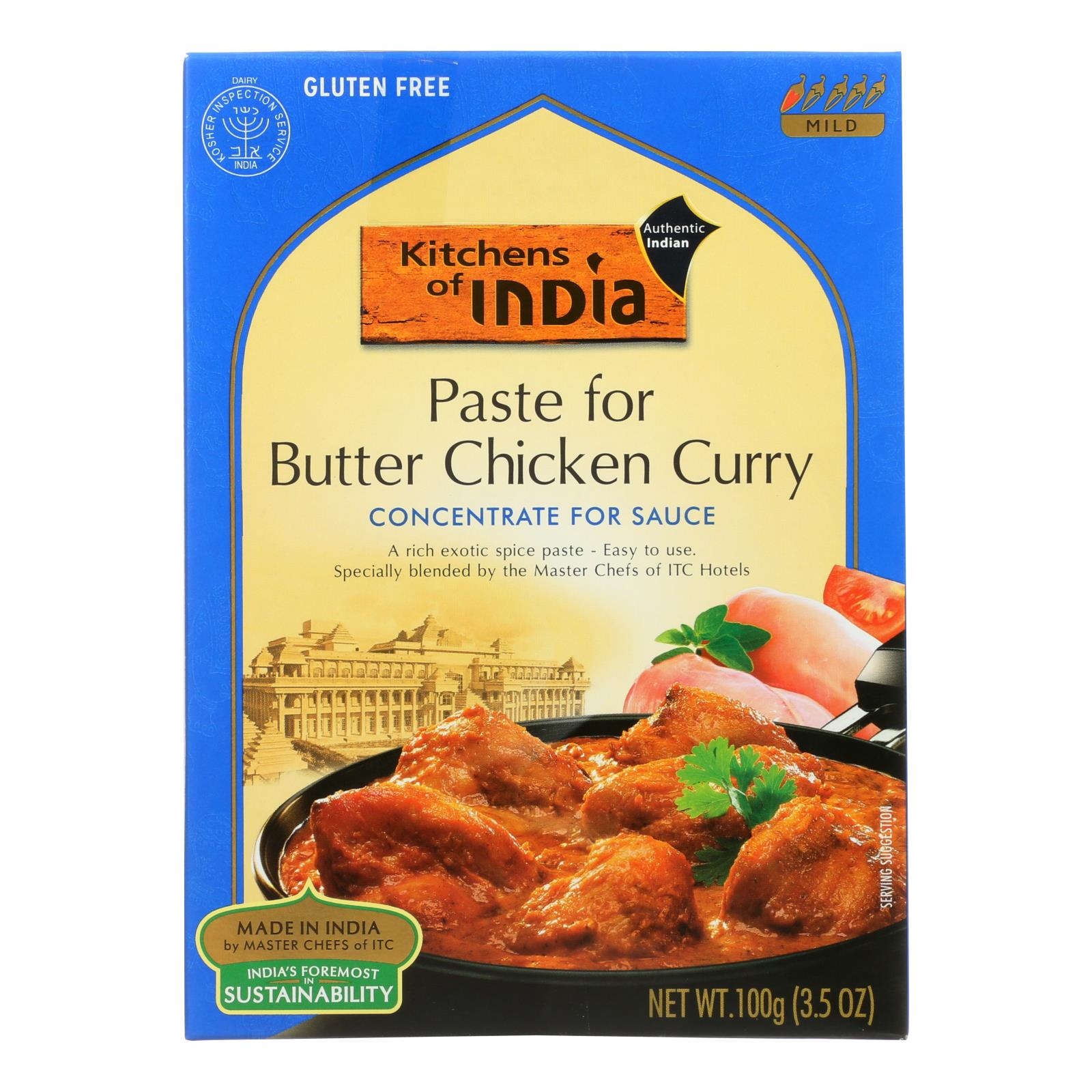 Kitchens Of India, Kitchen Of India Paste - Butter Chicken Curry - 3.5 oz - Case of 6 (Pack of 6)