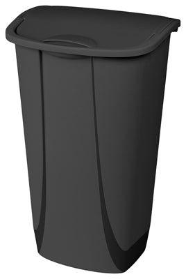 Sterilite, Kitchen Wastebasket, Swing Top, Black, 11-Gal. (Pack of 6)