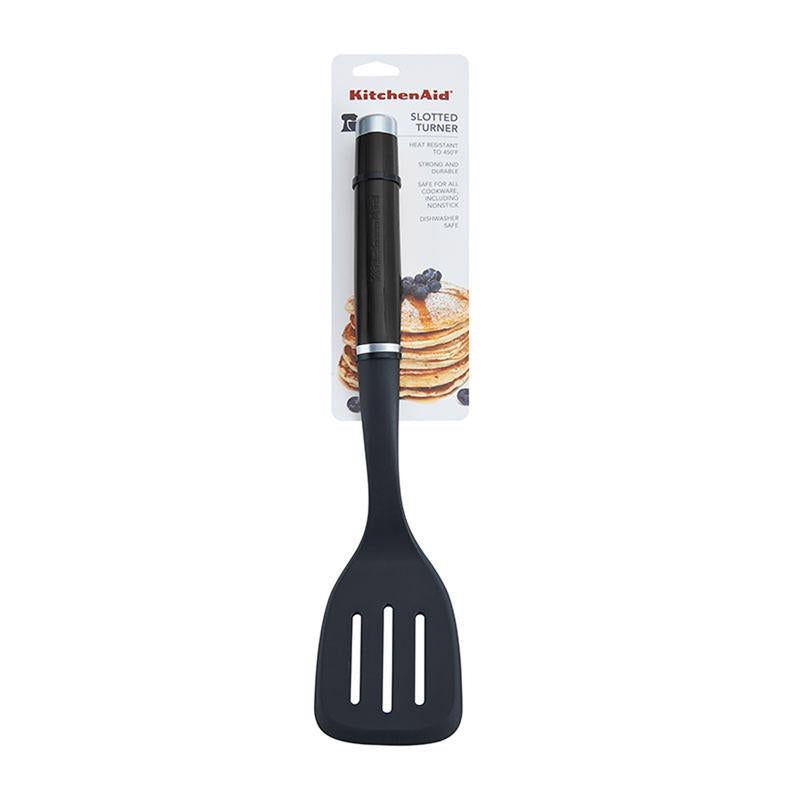 LIFETIME BRANDS CORPORATION, KitchenAid 3.5 in. W x 8.5 in. L Black ABS/Nylon Slotted Turner