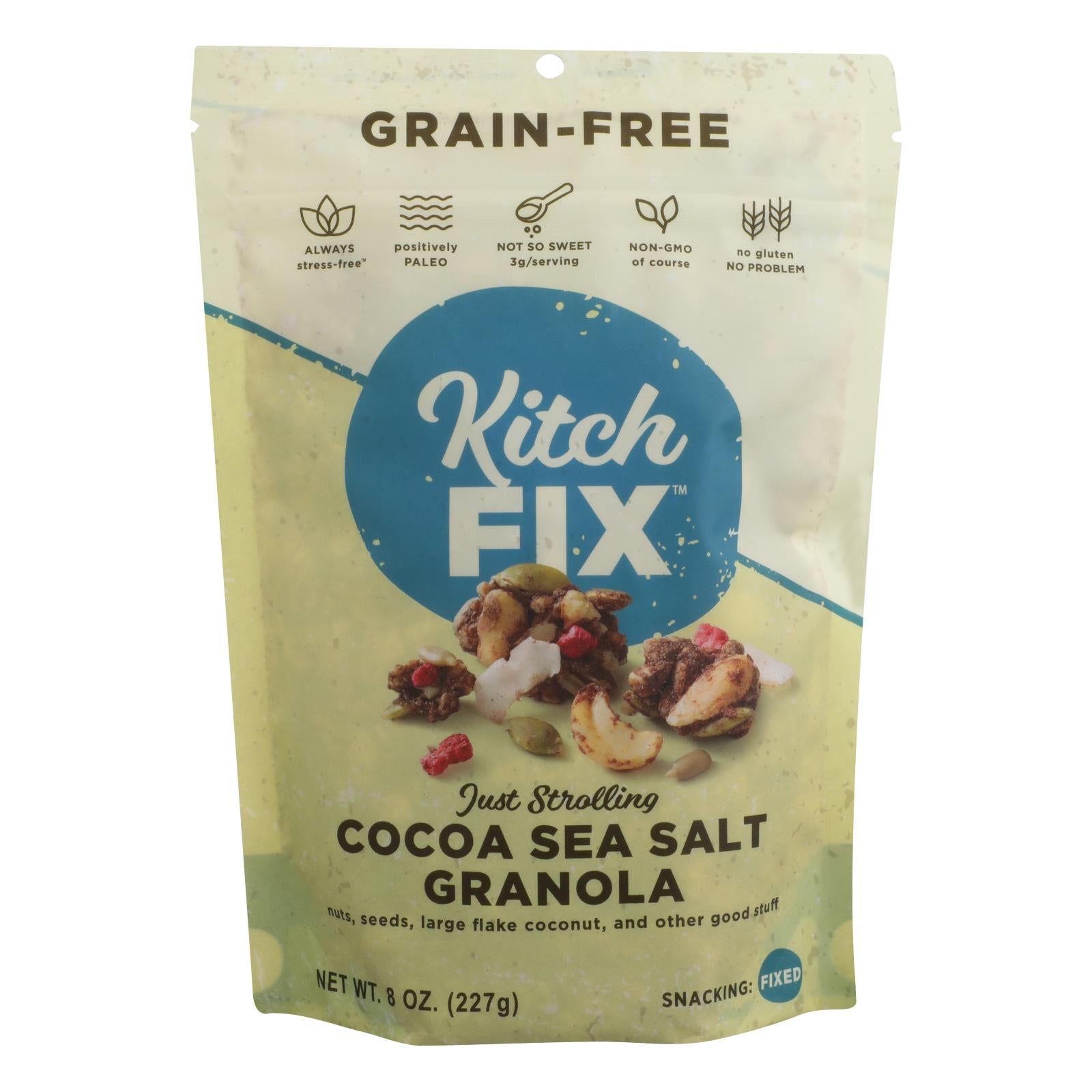 Kitchfix, Kitchfix - Granola Green Fr Cocoa Sea Salt - Case of 6 - 8 OZ (Pack of 6)