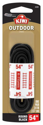 JOHNSON SC & SONS INC, Kiwi Outdoor 54 in. Black Boot Laces