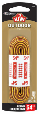 JOHNSON SC & SONS INC, Kiwi Outdoor 54 in. Yellow & Brown Boot Laces