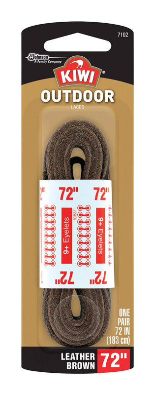 JOHNSON SC & SONS INC, Kiwi Outdoor 72 in. Dark Brown Boot Laces