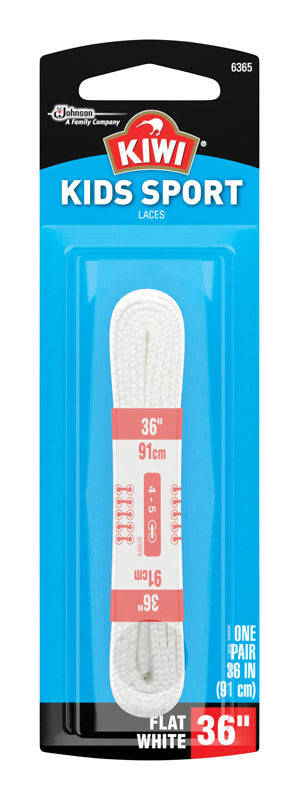 JOHNSON SC & SONS INC, Kiwi Sport 36 in. White Shoe Laces