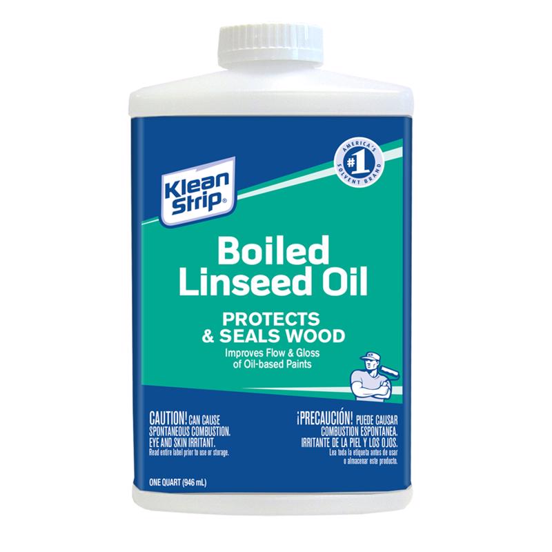 Klean-Strip, Klean-Strip Boiled Linseed Oil 1 qt. for Protects and Seals Unfinished Wood Surfaces (Pack of 4)