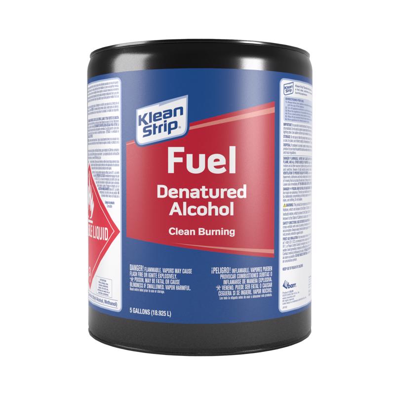 WM BARR & COMPANY, Klean Strip Denatured Alcohol Clean Burning Fuel 5 gal