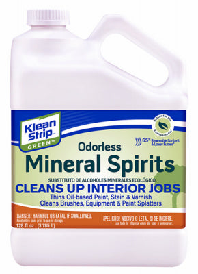 WM BARR & COMPANY, Klean Strip Green Odorless Mineral Spirits 128 oz. (Pack of 4)