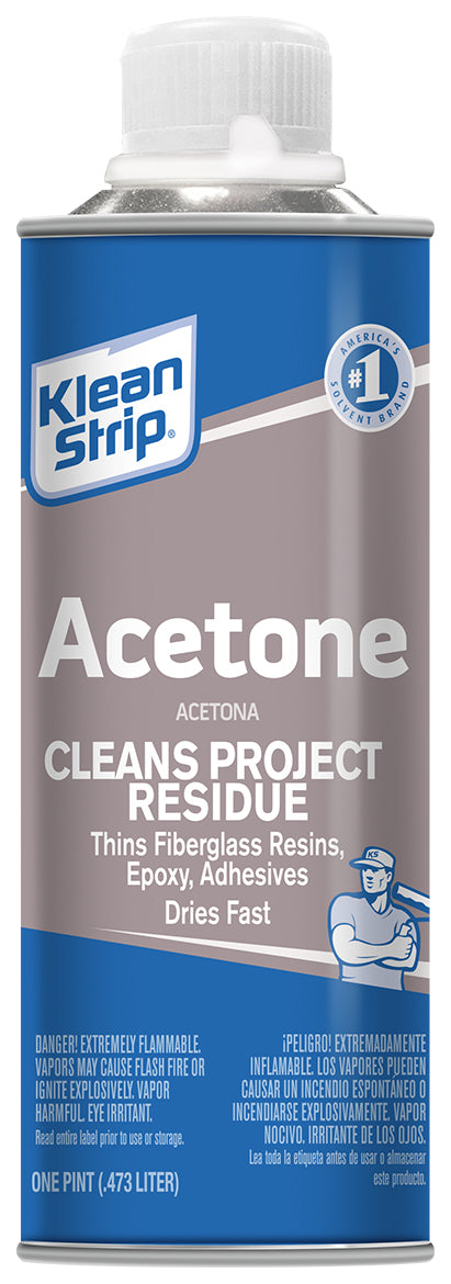 W M Barr, Klean Strip Pac181 1 Pint Acetone (Pack of 6)